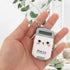 Brain Toy 2pcs Mini Electronic Calculator Keychains, 8 Digits Flip Calculator with Key Ring Portable Calculator Hanging Pendant for Home Office Ki...