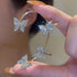 Rhinestone Butterfly Ear Cuffs Non Piercing Ear Clips Ear Cuffs Climber Crawler Earrings Ear Wrap Around Earrings for Women and Girls?Gold?...