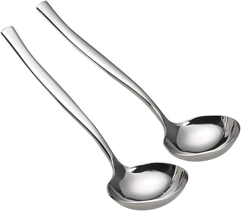 Idotry 2-Piece Stainless Steel Gravy Soup Spoon, Gravy Ladle Soup, Small Ladle...