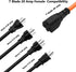 1Ft 12AWG 15 Amp Household Plug to 20-Amp Adapter Cable Nema 5-15P to 5-20R,5-15P to 6-15R/20R T-Blade 20Amp to 15Amp AC Plug-Adapter Cable,Heavy ...