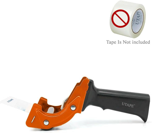 Packing Tape Dispenser, Orange Fast Reloader Handheld Tape Dispenser, 3 inches Tape Dispenser for Moving Tape Refills & Moving Boxes, Ergonomic In...