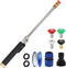 4-in-1 High Pressure Power Washer Wand - Watering Sprayer Tool with 4 Hose Nozzles - Hydro Jet Nozzle for Garden Hose, Car Washing, and Versatile ...