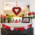 4 Pack Felt Heart Garland Banner NO DIY - Valentines Day Banner Decorations - Anniversary, Engagement, Wedding Party Decoration Ornaments...