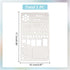 Bookmark Metal Stencils Calendar Stainless Steel Stencil Stars Arrowheads Drawing Painting Stencils Journal Planner Stencils for Diary Wood Carvin...
