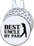 Best Uncle by Par Golf Ball Marker with Magnetic Hat Clip, Funny Golf Accessories and Golf Gifts for Men Uncle, Birthday for Golf Fan Golfer Golf ...