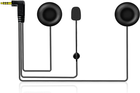 EJEAS Upgrade Helmet Bluetooth Headset Headphone Accessory with Comfortable Earmuffs for Better Noise Cancellation, Suitable for Q2/Q7 Motorcycle ...