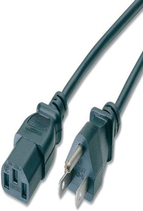 C2G 03131 14 AWG Universal Replacement Power Cord With 3 Pin Connector, 6 Feet (1.82 Meters), Black...