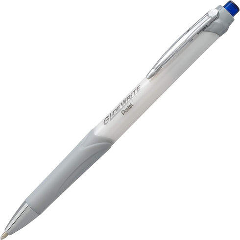 Pentel Glidewrite Signature Ballpoint Pen with Smooth TechniFlo Ink - 1.0mm Medium Point - 6-Pack of 3 Black Ink & 3 Blue Ink Pens...