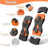 3 Pack Razor Blade Scraper, Plastic Razor Blade Scraper, Scraper Tool with Extra 30 Plastic Razor Blades and 30 Metal Blades, Razor Scraper for Gu...