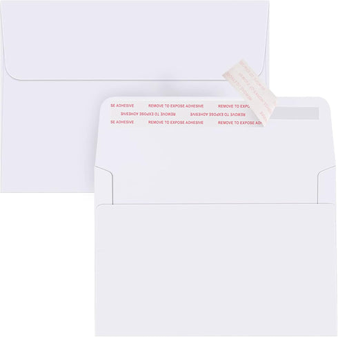ACSTEP 50PACK 5 X 7 Envelopes, White A7 Envelopes Self Seal for Weddings, Invitations, Photos, Postcards, Greeting Cards Mailing,Baby Shower, Grad...