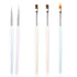 BQAN 5pc Nail Art Brushes Nail Ombre Brush Nail Design Painting Brushes UV Gel Nail Brush Professional Nail Art Design Brushes set...