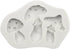 White Mushroom Silicone Mold Chocolate Candy Clay Mold For Diy Dessert Crystal Ice Mold Handmade Cupcake Decor Baking Tool Mushroom Silicone Mold,...