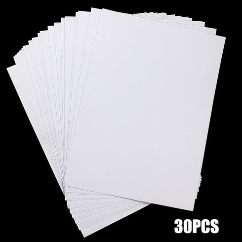 A4 Size 8.3x11.5 Inch Clear Double Sided Adhesive Tape Sheets, Super Strong Sticky Tape, DIY Art, Craft, Home Decorative Tape with White Liner (30...
