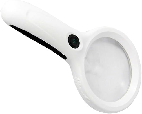 9-Led Bulbs Illuminated Lighting Glass Lens Handheld Magnifier 8X Magnifying for Coin Jewelry...