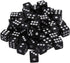100Pcs 8mm Acrylic Dice White Black Gaming Dice Standard Six Sided Decider Board Game Dice Dice Set Dice Set D&d Polyhedral Dice Set Metal Dice Se...