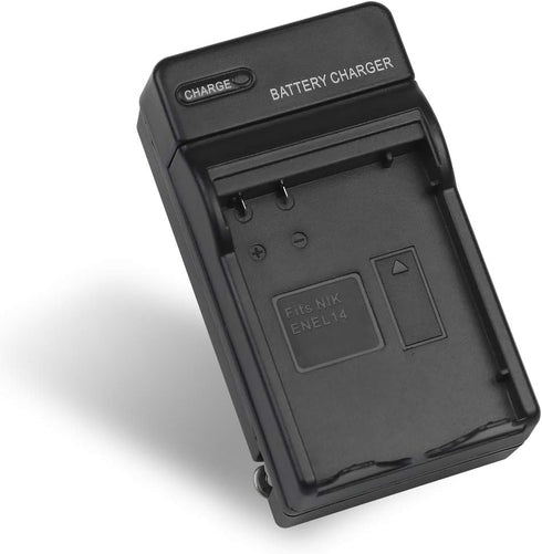 EN-EL14 EN EL14a EN-EL14+Battery Charger MH-24 for Nikon D3100, D3200, D3300, D3400, D3500, D5100, D5200, D5300, D5500, D5600, Df DSLR, Coolpix P7...