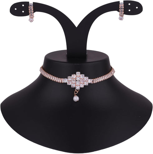 Efulgenz Crystal Bridal Jewelry Set for Women Rhinestone Austrian Crystal Choker Dangle Necklace Earrings Bridal Necklace and Earrings for Wedding...