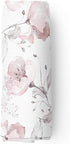 Aenne Baby, Muslin Swaddle Blanket for Girls, Infant Toddler Quilt, Swaddle Wrap for Girls, Luxurious Soft and Silky Stroller Cover, Floral Poppy ...