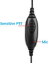 Retevis RT20 2 Way Radio Earpiece 1 Pin 2.5mm with Speaker Mic, Compatible with Retevis RT20 Walkie Talkies, C Shape Earhook Lightweight Walkie Ta...