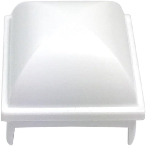 above Ground Pool Fence Post Caps- (Package of 12 pieces) white, 1.5 inch square Post (fits many brands of pools)...