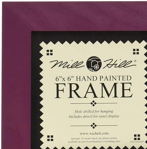 Mill Hill Wooden Frame 6"X6", Matte Plum...