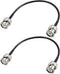 uxcell BNC Male to Male Coaxial Jumper Cable 50 ohm 6 inch RG174 for Video Signals,CCTV,DVR,Camera 2pcs...