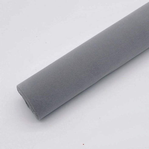 Taogift Self Adhesive Grey Velvet Shelf Liner Paper for Drawer Dresser Cabinets Jewlery Displays Backsplash Arts Crafts Decor (Grey, 17.7x98 Inche...