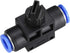 uxcell 10mm OD Pneumatic Air Flow Control Valve with Push-to-Connect Fitting,Union Straight,Pneumatic Air Controller Valve 5pcs...