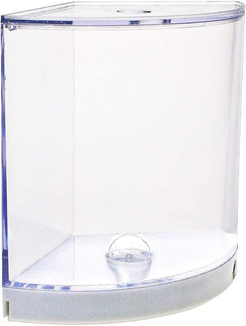 Saim Betta Corner Fish Tank,Acrylic Aquarium Tank Bowl with Light for Goldfish Betta Small Fish,Office Business Home...