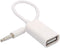 3.5mm Male AUX Audio to USB 2.0 Female Converter Cable Cord for Car MP3...