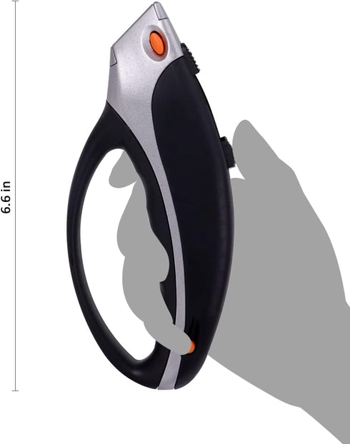 KingTool Box Cutter Utility Knife - Box Cutter Retractable Box Opener With Total 5 pcs SK5 Blades, Aluminum Shell With Rubber Grip, Razor Blades U...
