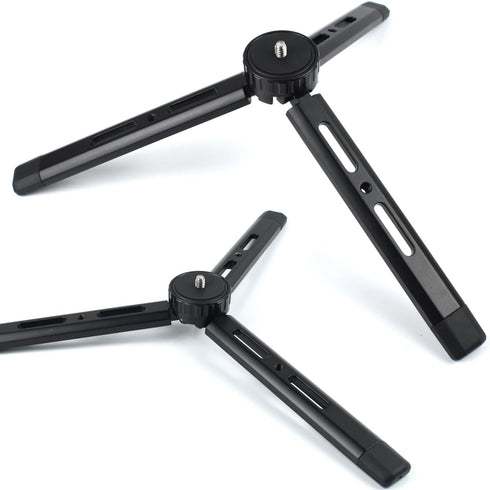 Adjustable Aluminum Mini Tripod, Desktop Tabletop Tripod Stand for DSLR Cameras, Zhiyun Weebill/Smooth/Crane, DJI Ronin S/SC/RSC/RS,Osmo Mobile,St...