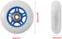 KAMIER Rip Stik 76mm Wheels Replacement for Razor RipStik Ripster Ripsurf Caster Board FlashRider RipRider PowerRider 360 Caster Trike Kids Scoote...