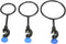 3 Pcs Laboratory Support Stand Clamps, Iron Steel Close Ring Black Coating Retort Clamp Support Ring Lab Stand Retort Set Set for Chemistry Physic...