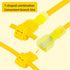 120PCS/60 Pairs T-Tap Quick Splice Disconnect Wire Terminals Spade Wire Connectors Yellow 12-10 AWG Male Female Fully Insulated Electrical Car Aut...