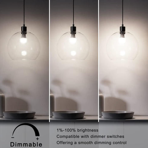 Dubofu LED Light Bulbs, Dimmable Full Spectrum 5000K Natural Light Sunlight Bulb, Boosts Mood & Energy, 11W Equivalent 100W, A19 E26, 3 Pack...