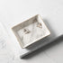Marble Ceramic Jewelry Tray Ring Dish Ring Holder Display Organizer with Golden Edged Wedding Valentine's Day Housewarming Gift...