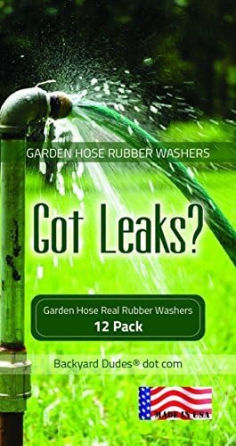 Backyard Dudes® Professional-Grade Garden Hose Real Rubber Washers, Gardening Nozzle Connector Seal Stops Leaks - O Rings Gasket Firmly Set Inside...