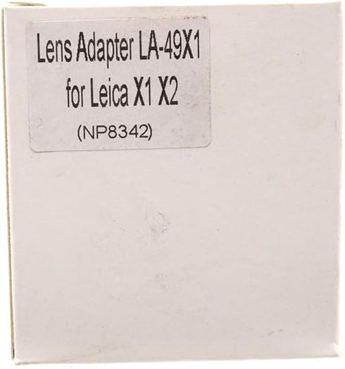 Metal LA-49X1 Lens Adapter Tube with 49mm Lens Hood for Leica X1 X2 Digital Camera Black...