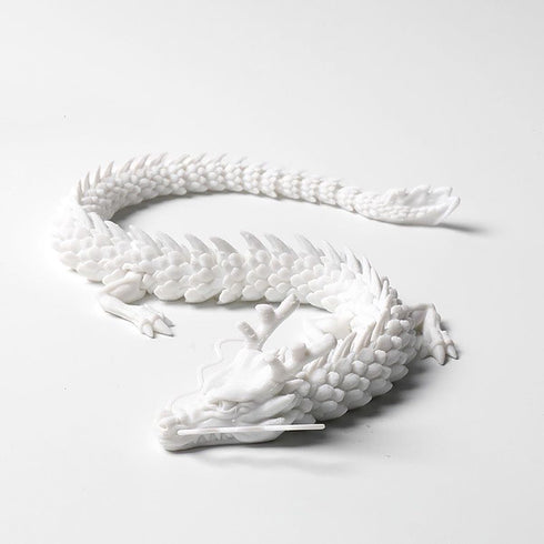 Chinese Dragon Fish Tank Decor Exotic Environments Aquarium Ornament Resin Oriental Loong for Micro Landscape Aquarium Decoration (White)...