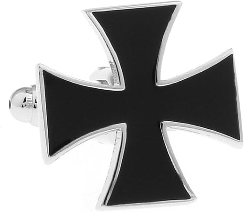 Cross Black Pair Cufflinks in a Presentation Gift Box & Polishing Cloth...