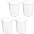 Othmro Measuring Cups 100ml/3.38oz PP Plastic Graduated Beaker Transparent for Lab Kitchen Liquids 4pcs...