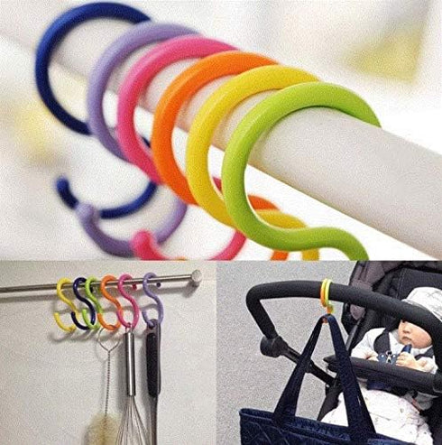 esowemsn 24pcs(4 Packs) S Shaped Colorded Plastic Hanging Hooks,Shirt/Towel/Dress/Clothes Hanger Hook Home Kitchen Accessories (24)...