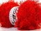 100 Gram Bright Red Eyelash Yarn Ice Fun Fur 164 Yards......