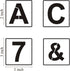 Alphabet Letter and Number Stencils 3 Inch - 40 Pack Letters and Numbers Stencil Templates with Signs for Painting on Wood, Reusable Number and Le...