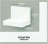 Command Display Ledges, Holds up to 2 lb, Quartz, 2 Ledges with 8 Medium Command Strips, Damage Free Hanging Floating Shelf with Adhesive Strips, ...