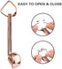Copper Plated Stainless Steel Measuring Spoons Set, 6 Piece - 1/8 tsp & 1 tbsp, Fits Spice Jars...