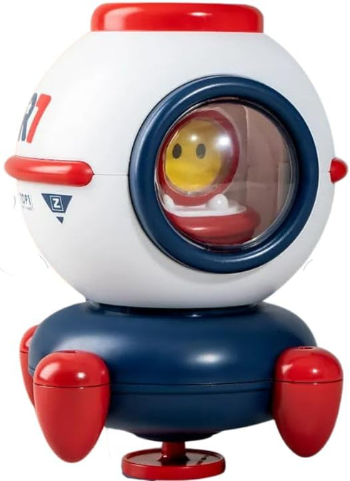 Bath Toys, Space Rocket Bath Toys for Toddlers 18, Baby Spray Water Bath Toys with Rotating Fountain and Light, Shower Bathtub Toys for Toddlers 1...