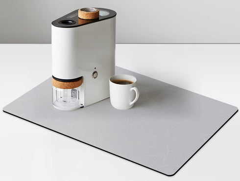 Coffee Maker Mat for Countertops, Coffee Bar Accessories Fit Under Coffee Machine Mat, 19"x12" Rubber Backed Coffee Pots, Table Mat Under Applianc...