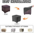 DUJUIKE Ottoman Covers Slipcover Square Ottoman Covers Protector for Footrest Foot Stool Furniture Stretch Comfortable Velvet with Elastic Bottom(...
